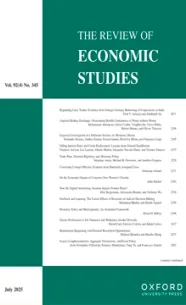 Couverture du numéro 92 de The Review of Economic Studies
