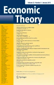 Couverture de la revue Economy theory