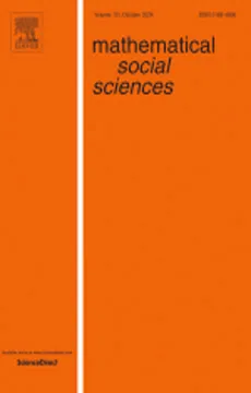 Couverture de la revue MAthematical Social Science