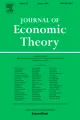 Couverture de la revue Journal of economic theory